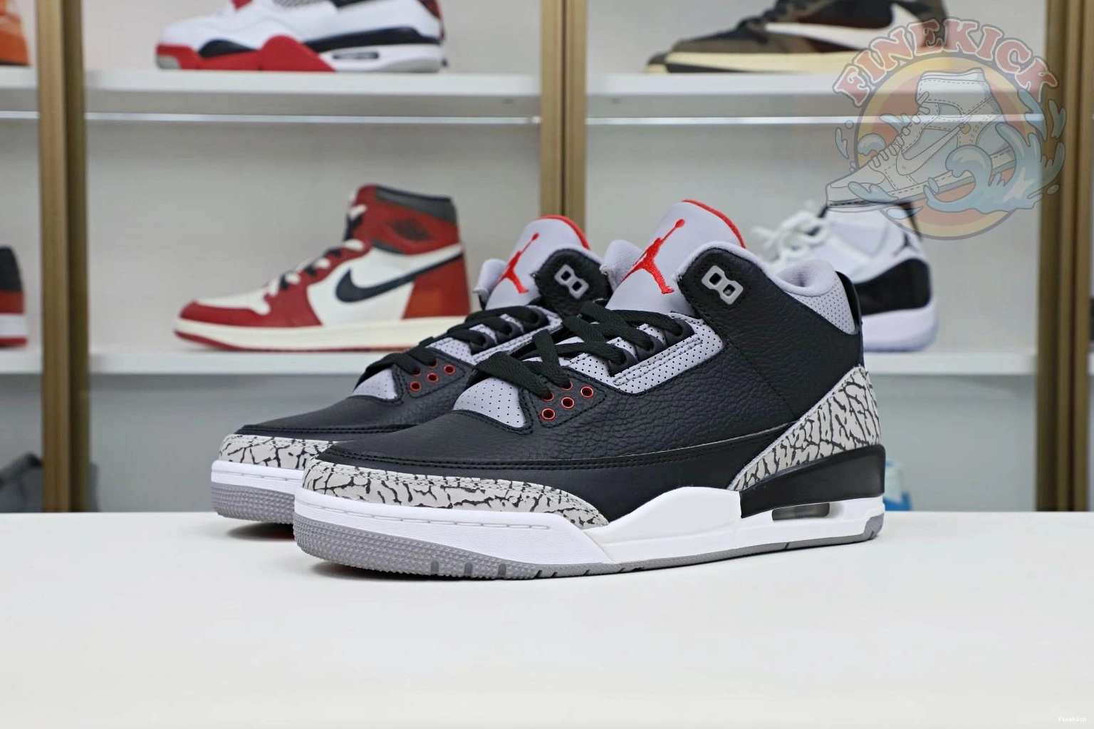 2018（854262-001）  Jordan retro 3 Jordan Air blackcement 0820